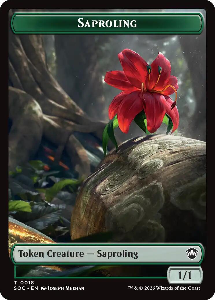 Saproling // Pest (0023) Double-Sided Token [Secrets of Strixhaven Commander Tokens] | Shuffle n Cut Hobbies & Games