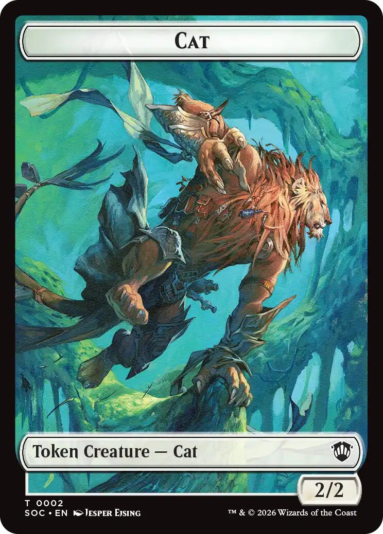 Cat // Inkling (0022) Double-Sided Token [Secrets of Strixhaven Commander Tokens] | Shuffle n Cut Hobbies & Games