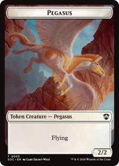 Pegasus // Inkling (0022) Double-Sided Token [Secrets of Strixhaven Commander Tokens] | Shuffle n Cut Hobbies & Games