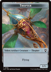 Thopter // Fractal (0004) Double-Sided Token [Secrets of Strixhaven Commander Tokens] | Shuffle n Cut Hobbies & Games