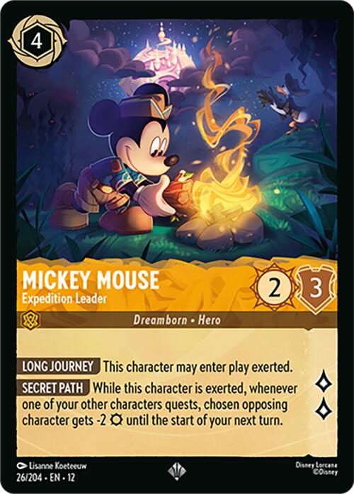 Mickey Mouse - Expedition Leader (26/204) [Wilds Unknown] | Shuffle n Cut Hobbies & Games