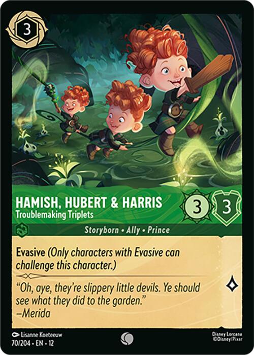Hamish, Hubert & Harris - Troublemaking Triplets (70/204) [Wilds Unknown] | Shuffle n Cut Hobbies & Games