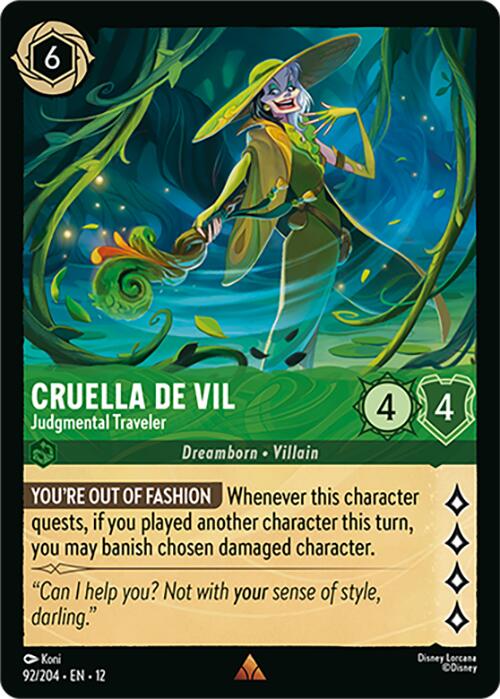 Cruella De Vil - Judgmental Traveler (92/204) [Wilds Unknown] | Shuffle n Cut Hobbies & Games