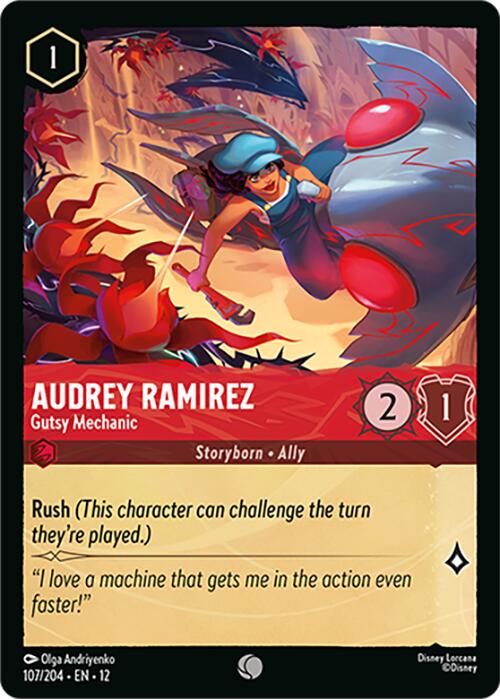 Audrey Ramirez - Gutsy Mechanic (107/204) [Wilds Unknown] | Shuffle n Cut Hobbies & Games