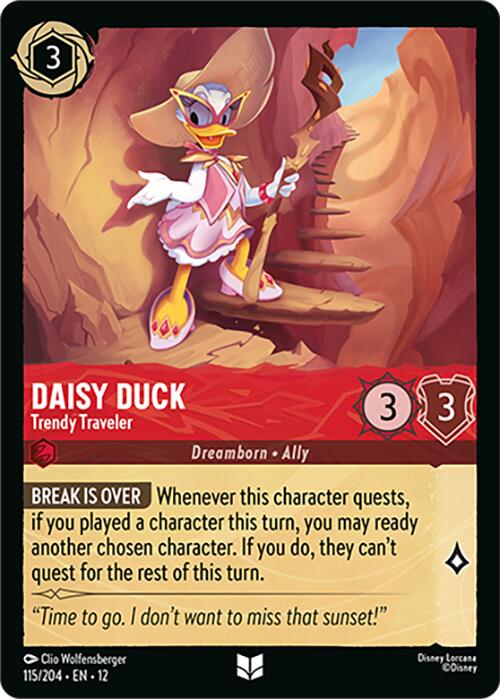 Daisy Duck - Trendy Traveler (115/204) [Wilds Unknown] | Shuffle n Cut Hobbies & Games