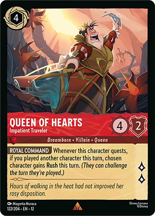 Queen of Hearts - Impatient Traveler (122/204) [Wilds Unknown] | Shuffle n Cut Hobbies & Games