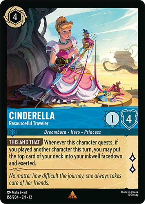 Cinderella - Resourceful Traveler (155/204) [Wilds Unknown] | Shuffle n Cut Hobbies & Games
