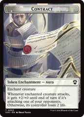 Contract // Pegasus Double-Sided Token [Secrets of Strixhaven Commander Tokens] | Shuffle n Cut Hobbies & Games