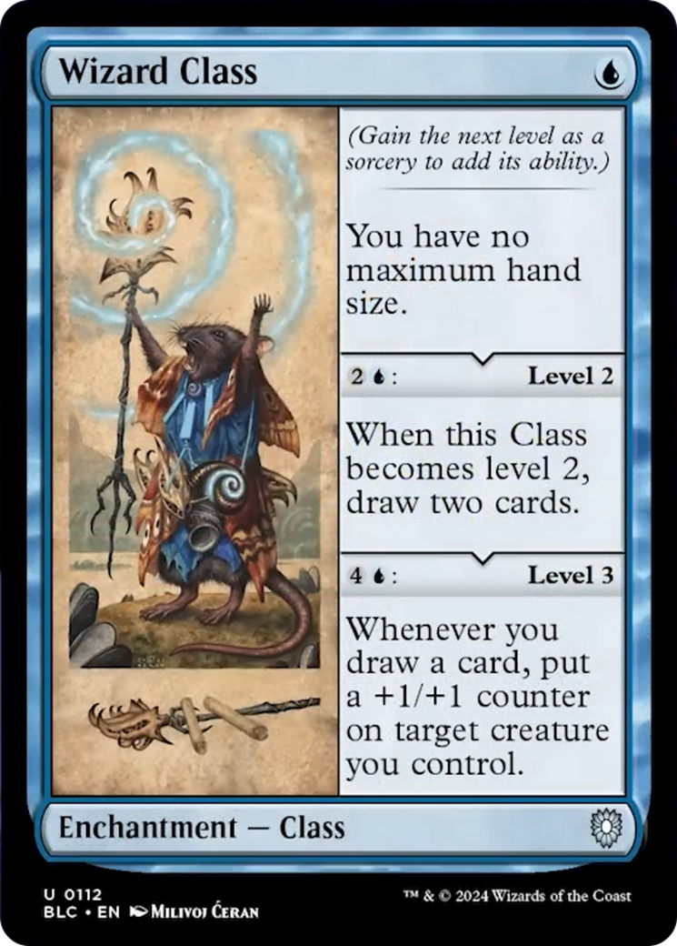 Wizard Class [Bloomburrow Commander] | Shuffle n Cut Hobbies & Games
