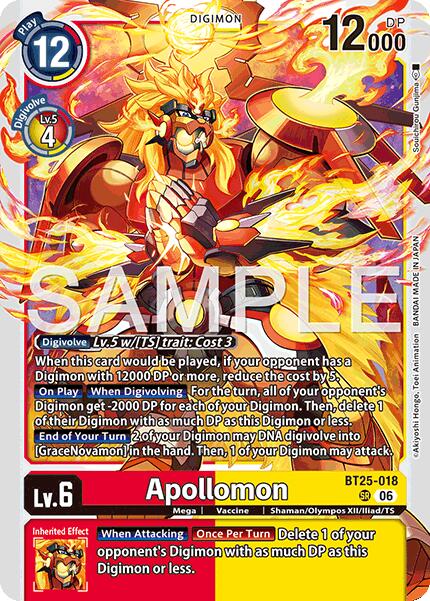 Apollomon [BT25-018] [Dual Revolution] | Shuffle n Cut Hobbies & Games