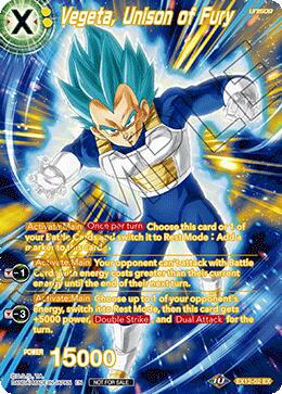Vegeta, Unison of Fury (Premium Alt-Art Set 2026 Vol.1) (EX12-02) [Tournament Promotion Cards] | Shuffle n Cut Hobbies & Games