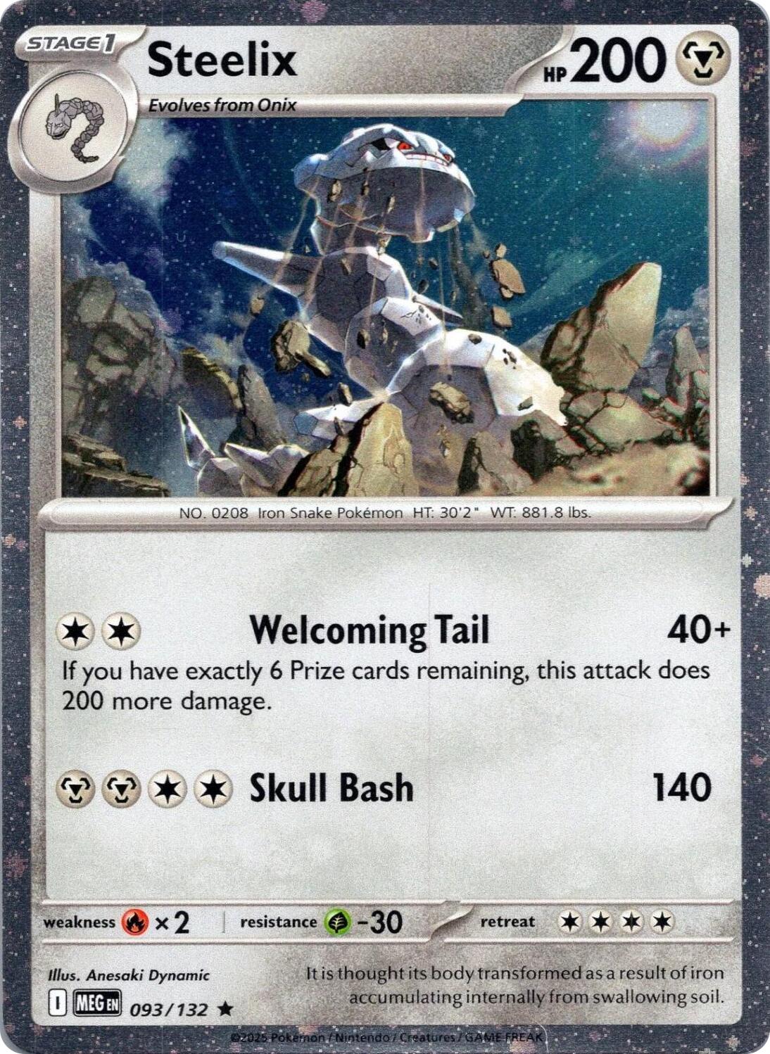 Steelix (093/132) (Cosmos Holo) [Mega Evolution: Base Set] | Shuffle n Cut Hobbies & Games