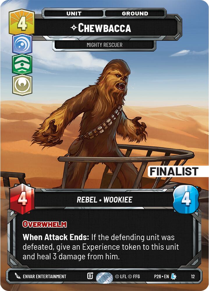 Chewbacca - Mighty Rescuer (12) (Finalist) (12) [Organized Play Promos] | Shuffle n Cut Hobbies & Games