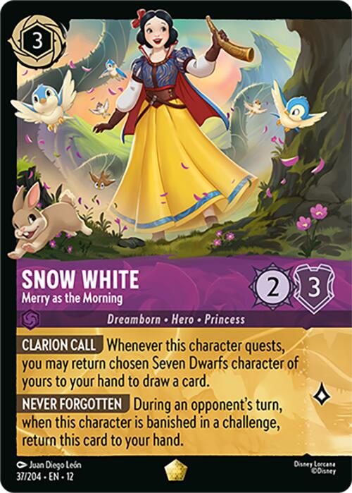 Snow White - Merry as the Morning (Foil) (37/204) [Wilds Unknown] | Shuffle n Cut Hobbies & Games