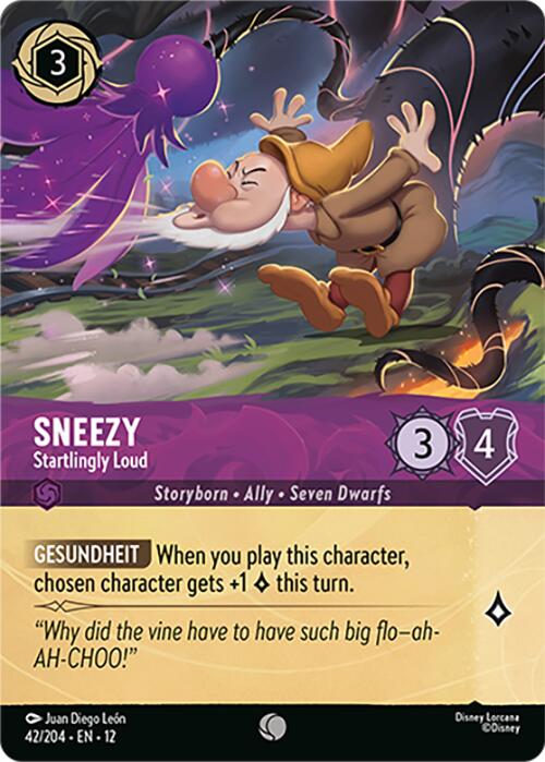 Sneezy - Startlingly Loud (Foil) (42/204) [Wilds Unknown] | Shuffle n Cut Hobbies & Games