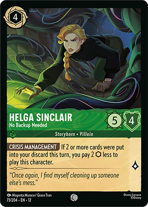 Helga Sinclair - No Backup Needed (73/204) [Wilds Unknown] | Shuffle n Cut Hobbies & Games