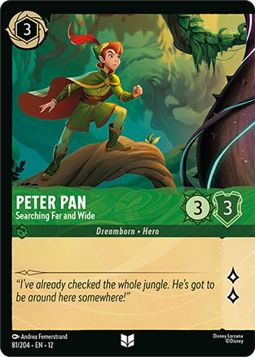 Peter Pan - Searching Far and Wide (Foil) (81/204) [Wilds Unknown] | Shuffle n Cut Hobbies & Games