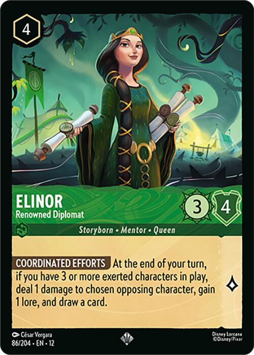 Elinor - Renowned Diplomat (86/204) [Wilds Unknown] | Shuffle n Cut Hobbies & Games
