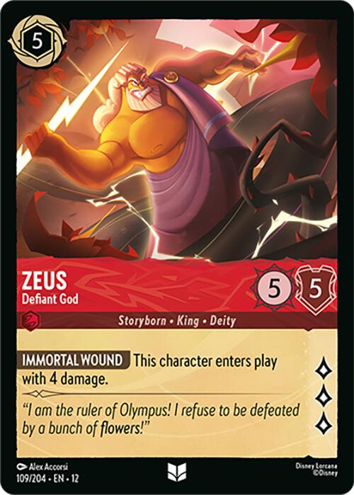 Zeus - Defiant God (109/204) [Wilds Unknown] | Shuffle n Cut Hobbies & Games