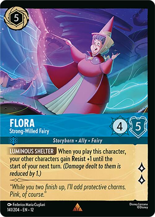 Flora - Strong-Willed Fairy (Foil) (141/204) [Wilds Unknown] | Shuffle n Cut Hobbies & Games