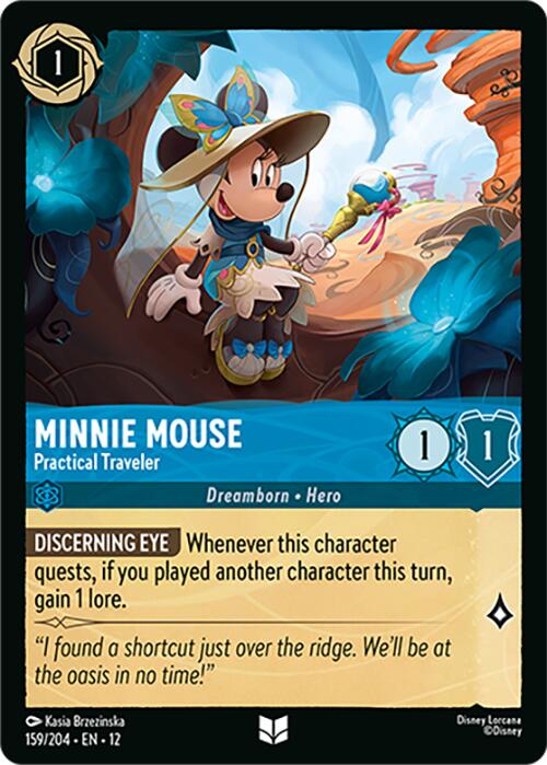 Minnie Mouse - Practical Traveler (159/204) [Wilds Unknown] | Shuffle n Cut Hobbies & Games