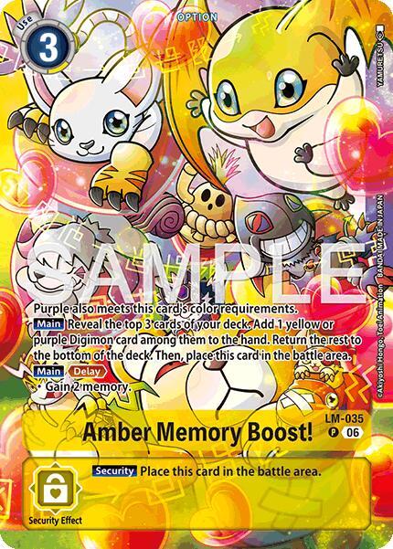 Amber Memory Boost! [LM-035] (Alternate Art) [Starter Deck: Beatbreak] | Shuffle n Cut Hobbies & Games