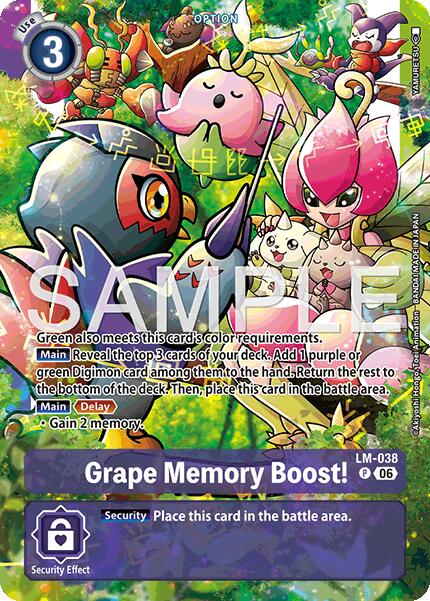 Grape Memory Boost! [LM-038] (Alternate Art) [Starter Deck: Beatbreak] | Shuffle n Cut Hobbies & Games