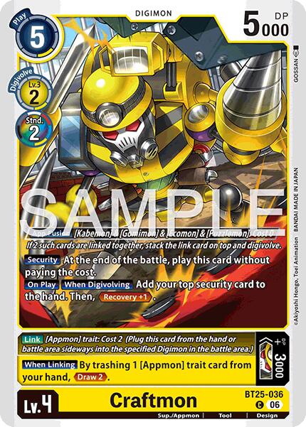 Craftmon [BT25-036] [Dual Revolution] | Shuffle n Cut Hobbies & Games