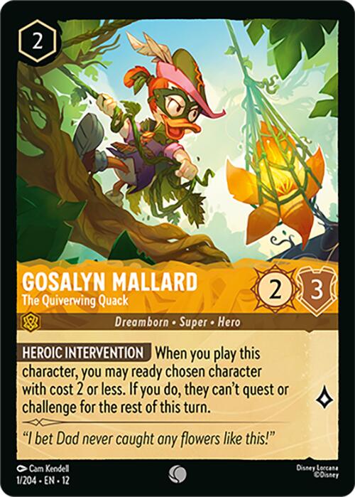 Gosalyn Mallard - The Quiverwing Quack (1/204) [Wilds Unknown] | Shuffle n Cut Hobbies & Games