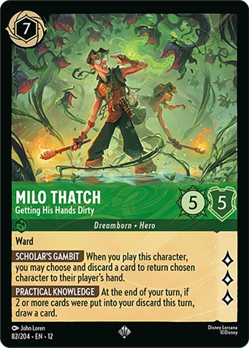 Milo Thatch - Getting His Hands Dirty (82/204) [Wilds Unknown] | Shuffle n Cut Hobbies & Games