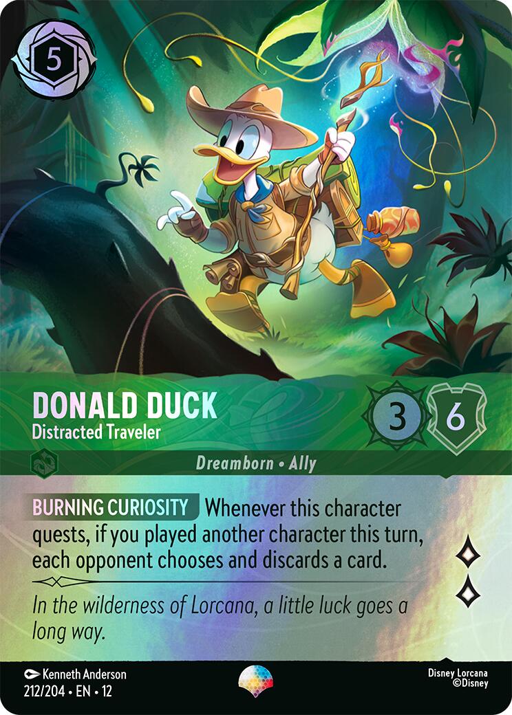 Donald Duck - Distracted Traveler (Epic) (212/204) [Wilds Unknown] | Shuffle n Cut Hobbies & Games
