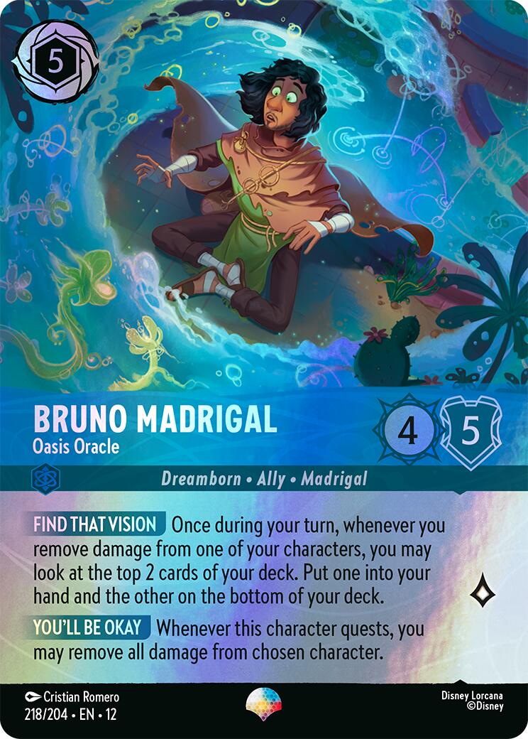 Bruno Madrigal - Oasis Oracle (Epic) (218/204) [Wilds Unknown] | Shuffle n Cut Hobbies & Games