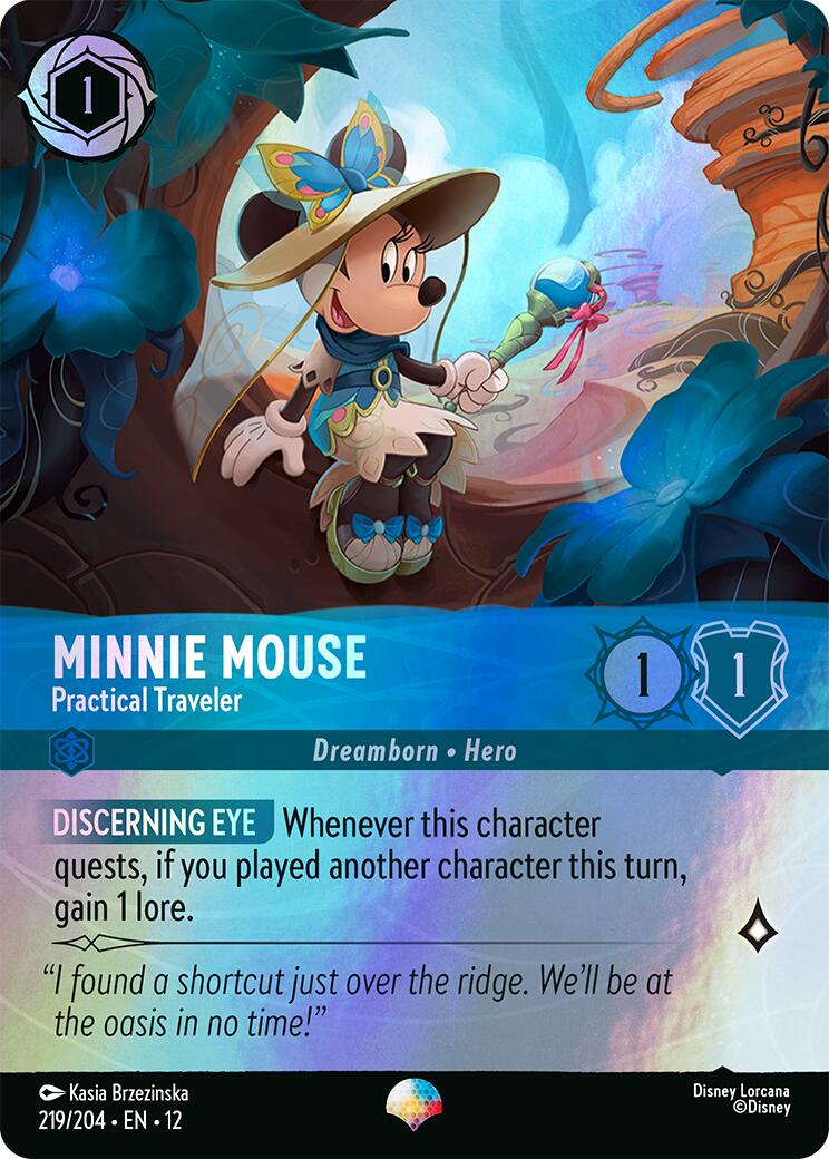 Minnie Mouse - Practical Traveler (Epic) (219/204) [Wilds Unknown] | Shuffle n Cut Hobbies & Games