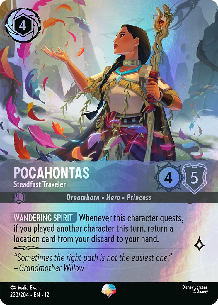 Pocahontas - Steadfast Traveler (Epic) (220/204) [Wilds Unknown] | Shuffle n Cut Hobbies & Games