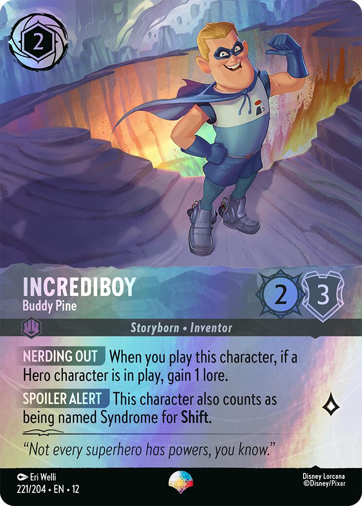 Incrediboy - Buddy Pine (Epic) (221/204) [Wilds Unknown] | Shuffle n Cut Hobbies & Games