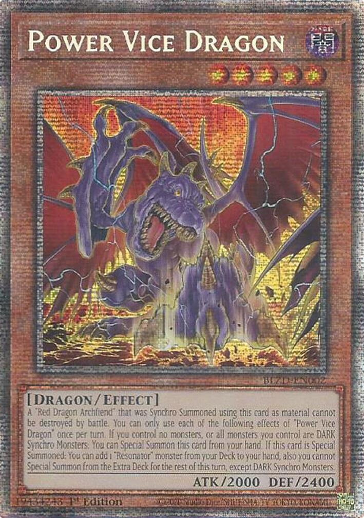 Power Vice Dragon (Starlight Rare) [BLZD-EN002] Starlight Rare | Shuffle n Cut Hobbies & Games