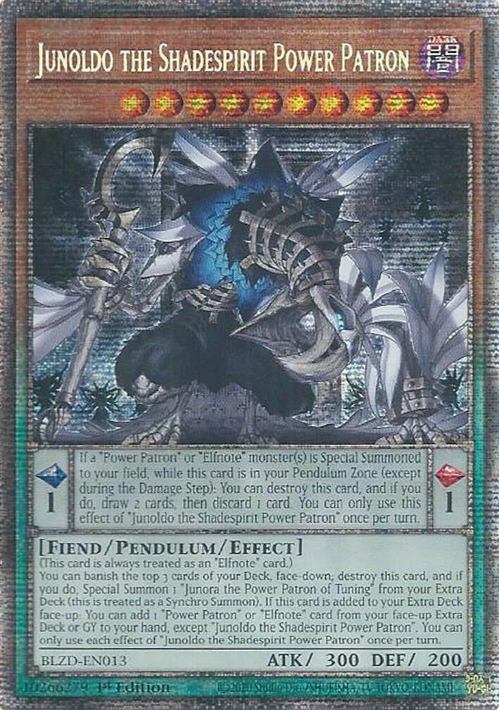 Junoldo the Shadespirit Power Patron (Starlight Rare) [BLZD-EN013] Starlight Rare | Shuffle n Cut Hobbies & Games