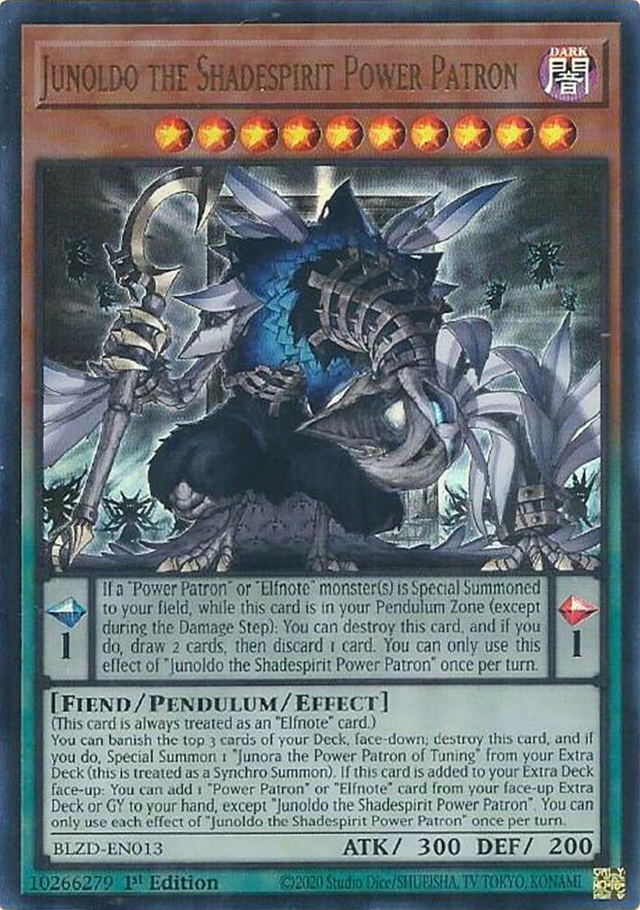 Junoldo the Shadespirit Power Patron [BLZD-EN013] Ultra Rare | Shuffle n Cut Hobbies & Games