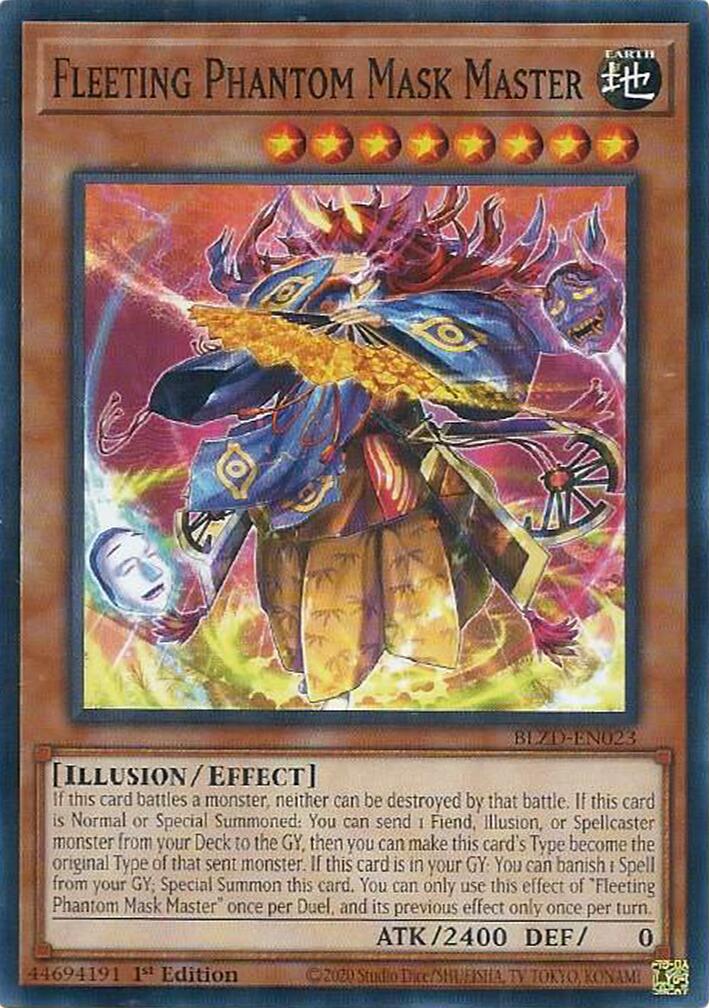Fleeting Phantom Mask Master [BLZD-EN023] Common | Shuffle n Cut Hobbies & Games