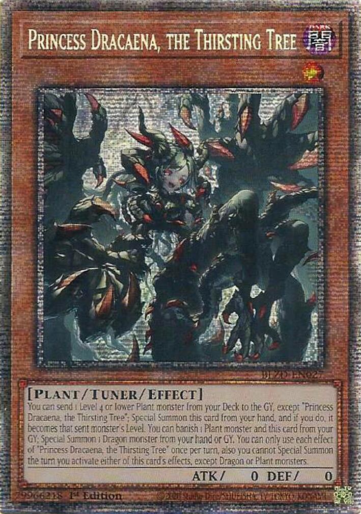 Princess Dracaena, the Thirsting Tree (Starlight Rare) [BLZD-EN027] Starlight Rare | Shuffle n Cut Hobbies & Games