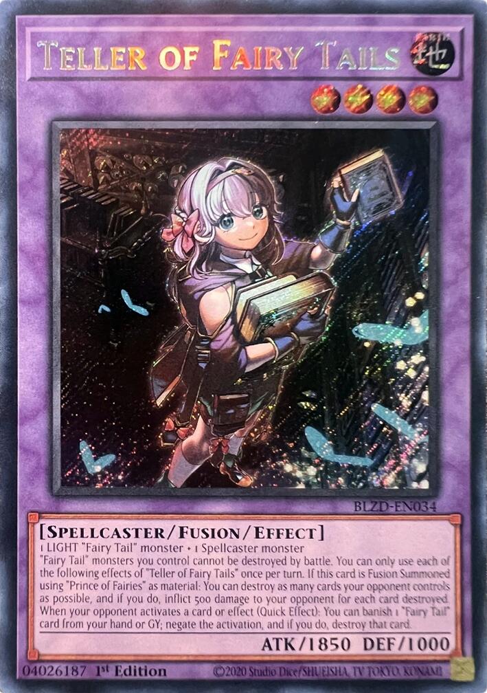 Teller of Fairy Tails [BLZD-EN034] Secret Rare | Shuffle n Cut Hobbies & Games