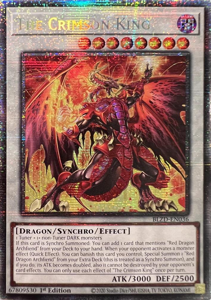 The Crimson King (Starlight Rare) [BLZD-EN036] Starlight Rare | Shuffle n Cut Hobbies & Games