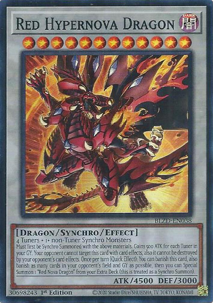 Red Hypernova Dragon [BLZD-EN038] Super Rare | Shuffle n Cut Hobbies & Games
