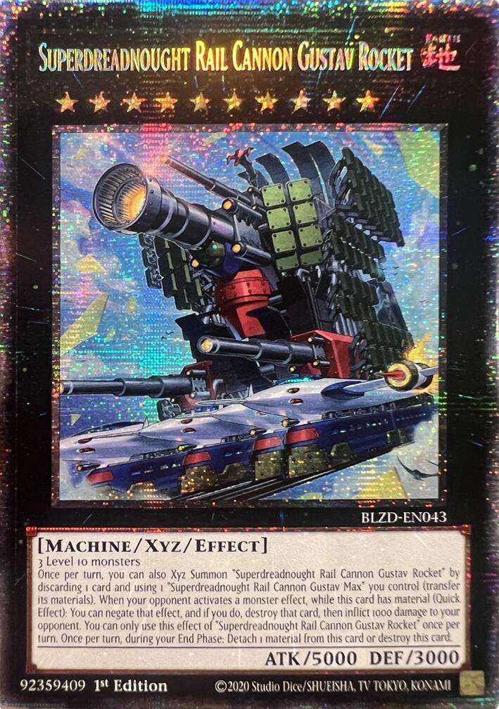 Superdreadnought Rail Cannon Gustav Rocket (Starlight Rare) [BLZD-EN043] Starlight Rare | Shuffle n Cut Hobbies & Games