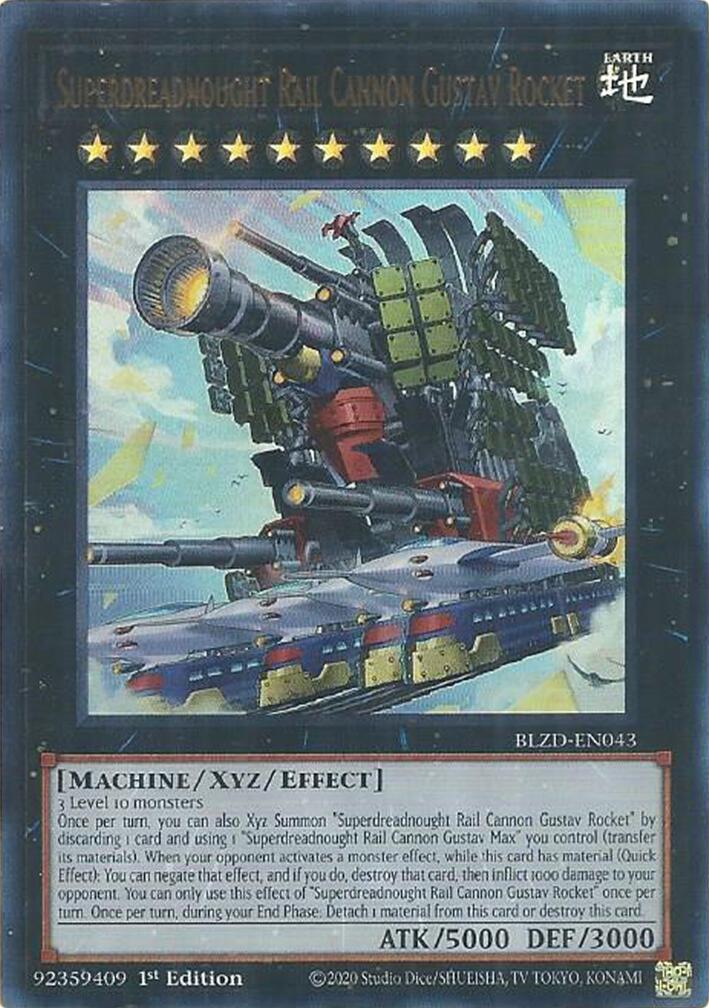Superdreadnought Rail Cannon Gustav Rocket [BLZD-EN043] Ultra Rare | Shuffle n Cut Hobbies & Games