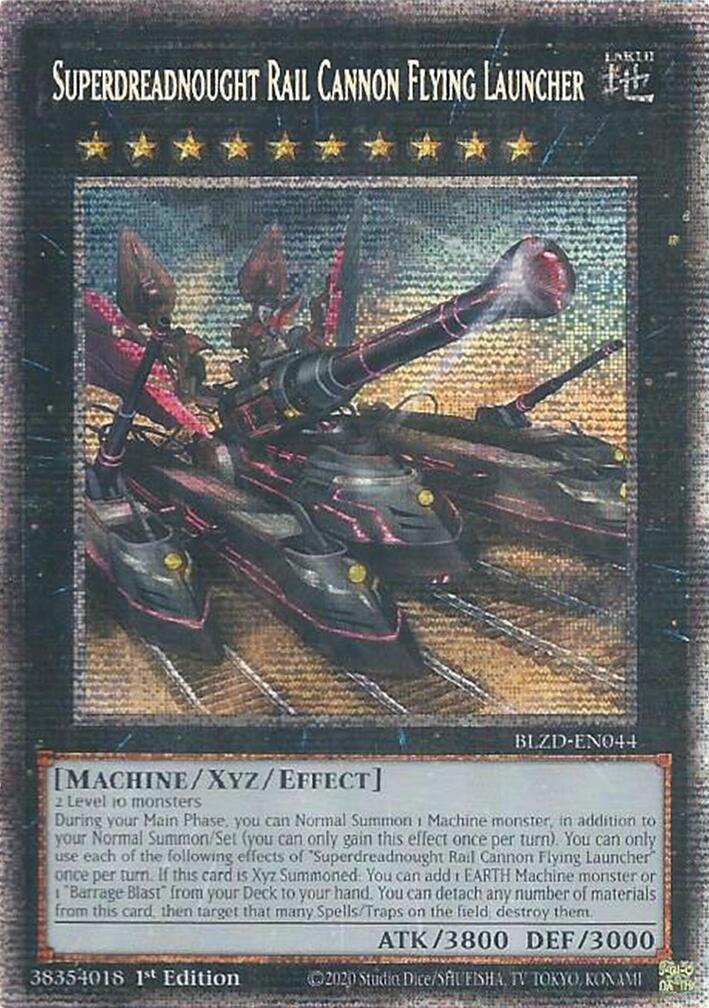 Superdreadnought Rail Cannon Flying Launcher (Starlight Rare) [BLZD-EN044] Starlight Rare | Shuffle n Cut Hobbies & Games