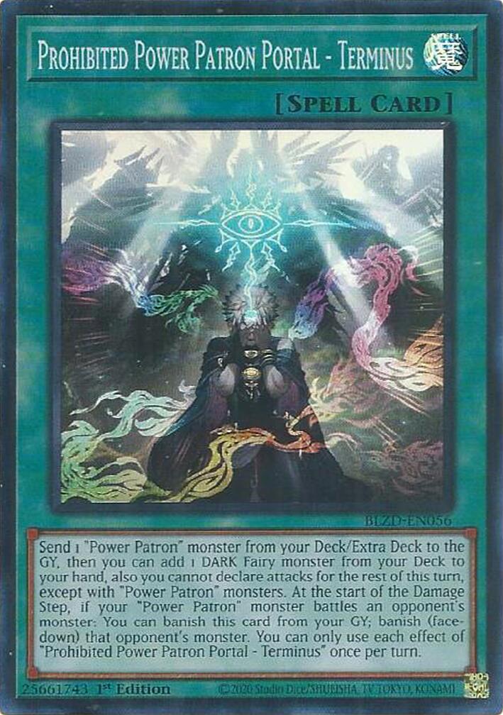 Prohibited Power Patron Portal - Terminus [BLZD-EN056] Super Rare | Shuffle n Cut Hobbies & Games