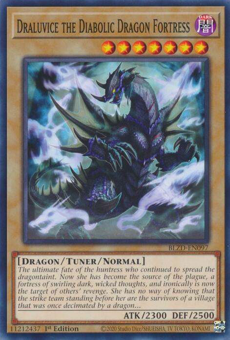 Draluvice the Diabolic Dragon Fortress [BLZD-EN097] Common | Shuffle n Cut Hobbies & Games