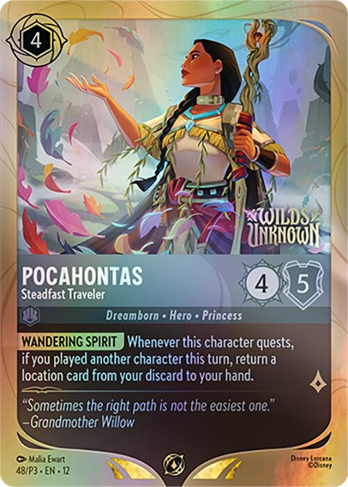 Pocahontas - Steadfast Traveler (48) [Promo Cards] | Shuffle n Cut Hobbies & Games