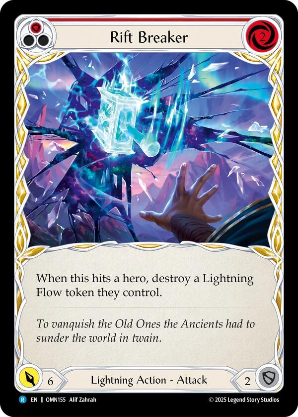 Rift Breaker (Red) [OMN155] (Omens of the Third Age)  Rainbow Foil | Shuffle n Cut Hobbies & Games